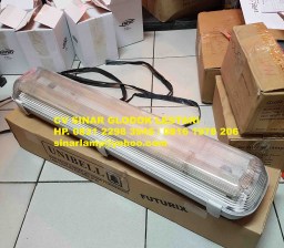 Kap Lampu Dustproof dan Waterproof 2x18W Unibell
